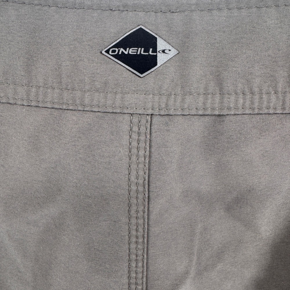 O'Neill Mens Gray Solid Cargo Board Shorts Swim Trunks Size 33 Surf Casual Beach - Picture 6 of 10